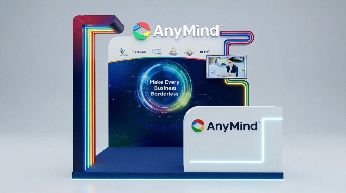 Booth hội nghị của Anymind lần 1