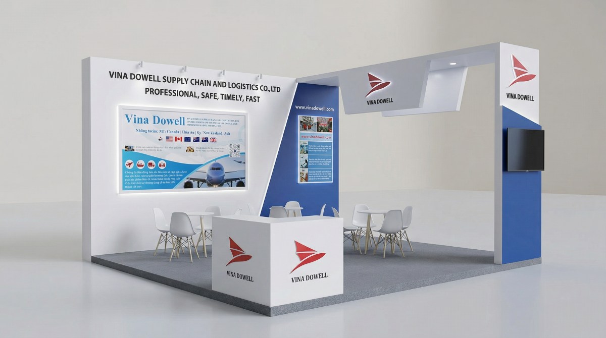 Booth triển lãm Vina Dowell