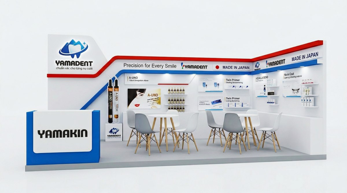 Booth sự kiện ngành y thương hiệu Yamadent