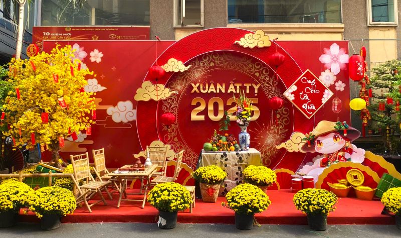 Dịch vụ Trang trí tiểu cảnh tết tại AZparty