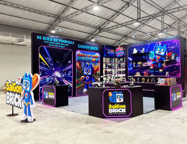 Azparty đồng hành cùng Saigon Brick: gây ấn tượng với gian hàng “cực chất” tại Hobby Horizon