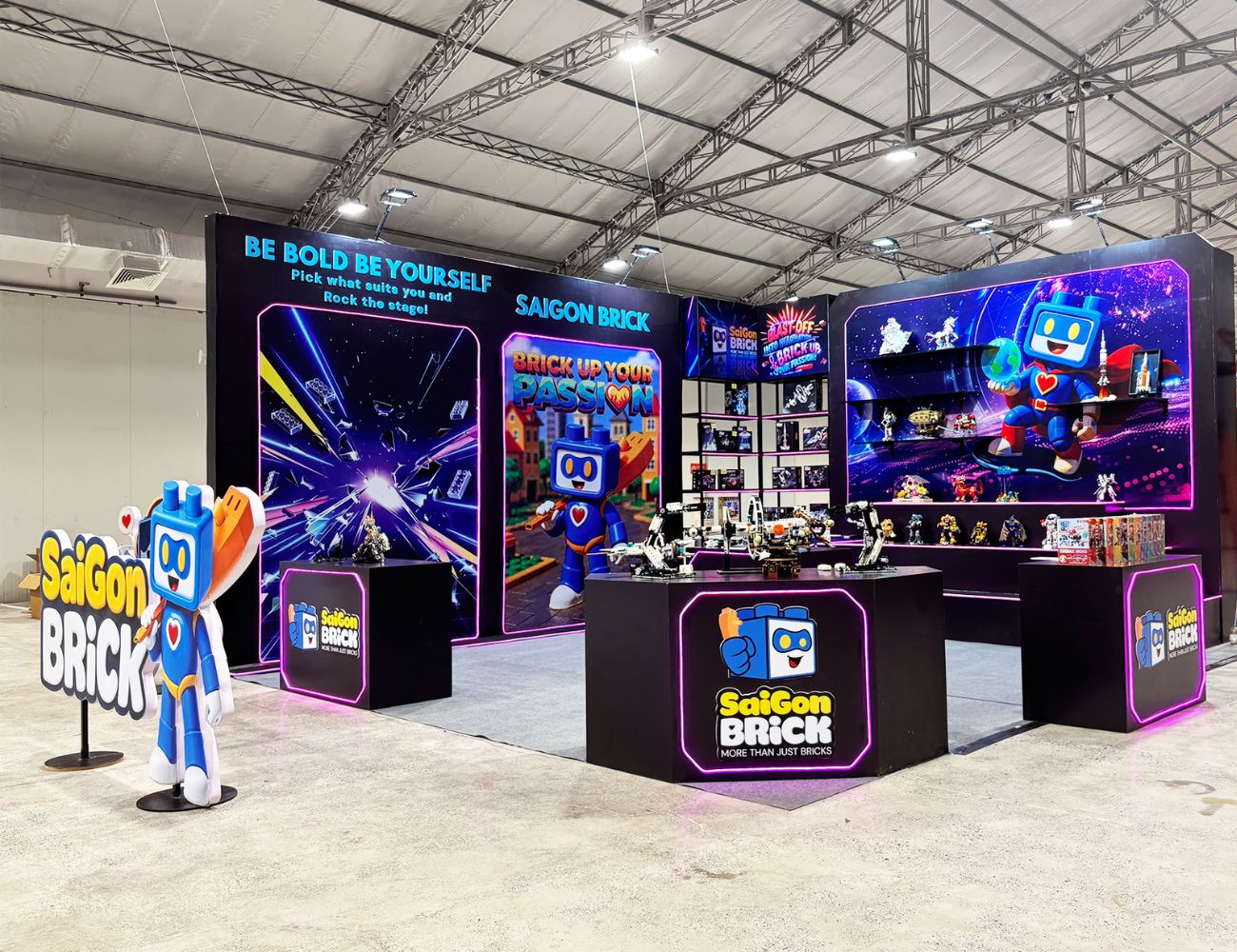 Azparty đồng hành cùng Saigon Brick: gây ấn tượng với gian hàng “cực chất” tại Hobby Horizon