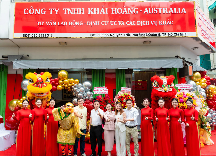 Nhộn nhịp sự kiện khai trương của công ty Khải Hoàng - Australia