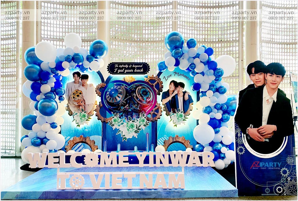 Thi công booth fanmeeting cặp đôi YinWar - Be In Love