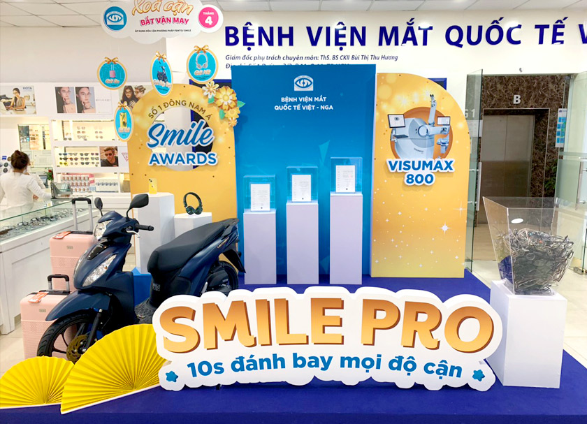 Photo booth sự kiện SMILE PRO tại bệnh viện mắt Việt Nga