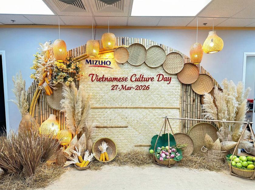 Booth check in Mizuho trong sự kiện ngày hội văn hóa Việt Nam