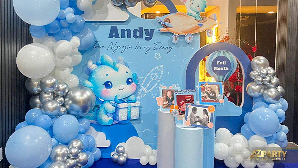 Trang trí thôi nôi bé Andy đáng yêu – Chủ đề ngọt ngào