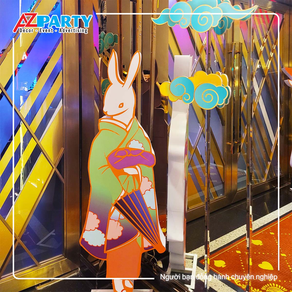 Toàn cảnh không gian trang trí Trung Thu đẳng cấp tại Galaxy Member Night – AZparty thi công