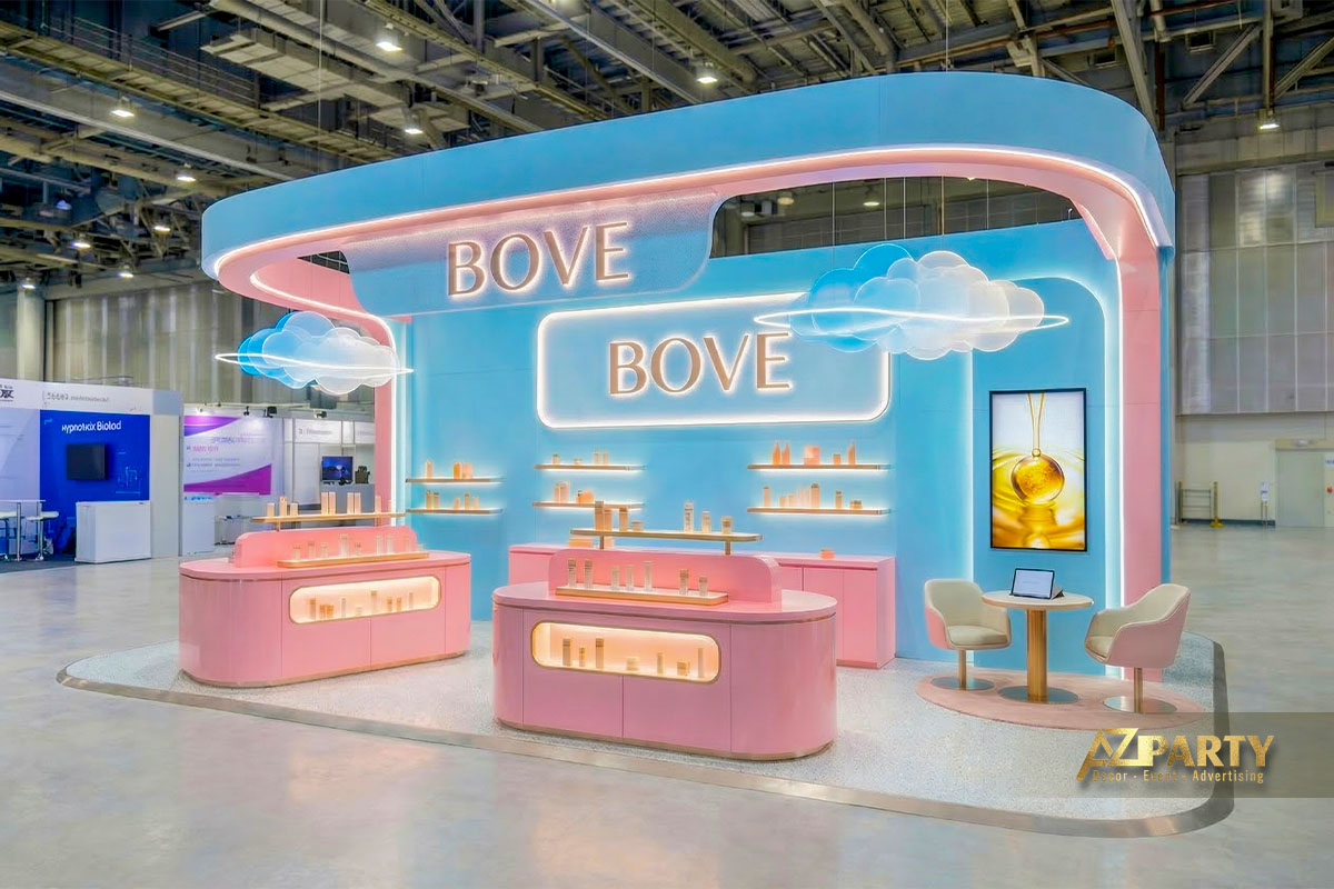 Gợi Ý Mẫu Gian Hàng Triển Lãm Ngành Làm Đẹp Thu Hút