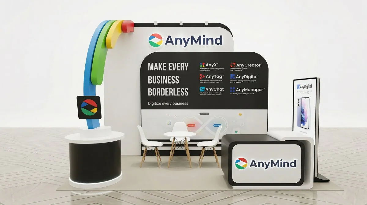 Mẫu booth Anymind 2