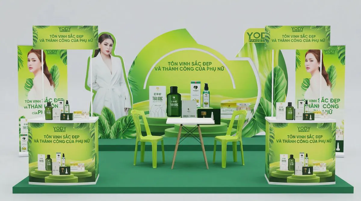 Mẫu booth Activation Yody