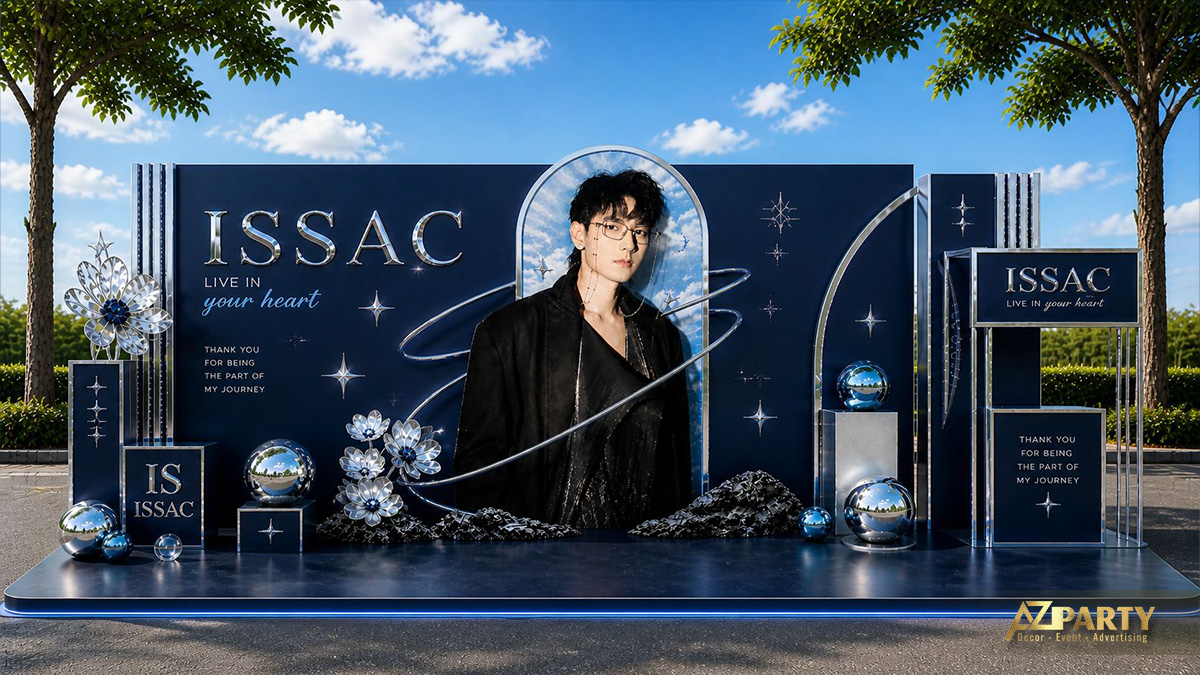 Mẫu booth fanmeeting ISSAC