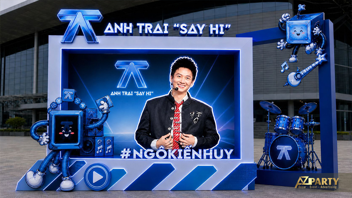 Mẫu booth idol Ngô Kiến Huy - Anh Trai Say Hi