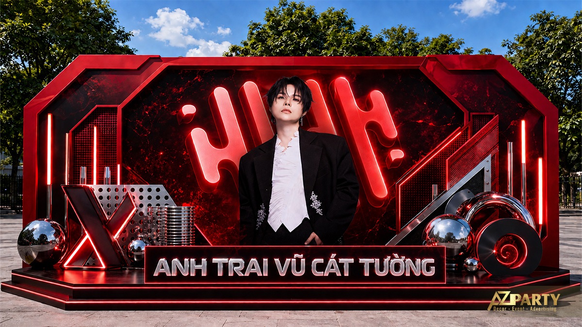 Mẫu booth idol Vũ Cát Tường góc nhìn khác