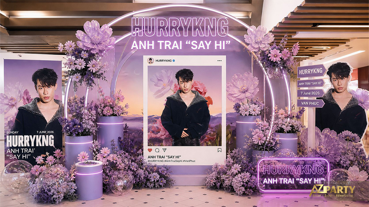 Mẫu booth idol HURRYKNG