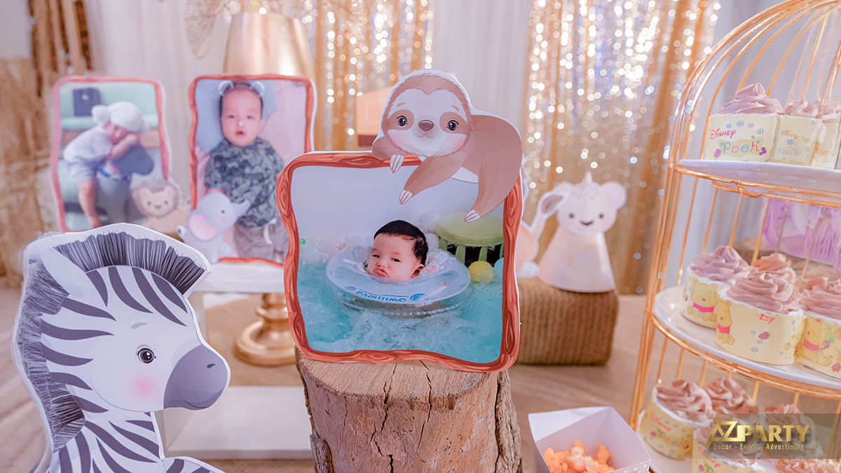 Mô hình trang trí ngộ nghĩnh mang dấu ấn riêng của chủ tiệc