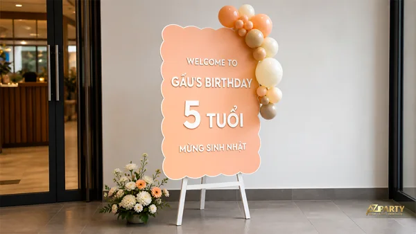 29 mẫu bảng welcome sinh nhật và bảng thông tin cho bé