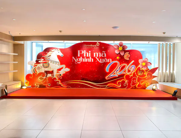 Tiểu Cảnh Tết “Phi Mã Nghinh Xuân” Tại Ngân Hàng VietinBank