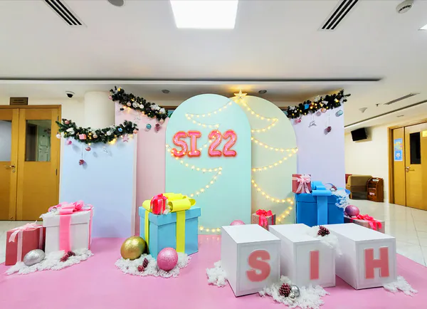 Trang trí Noel bệnh viện SIH với chủ đề Pastel Christmas mới lạ