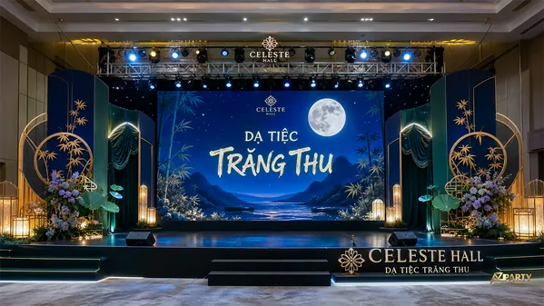 15 mẫu trang trí sân khấu Trung Thu cho đêm hội