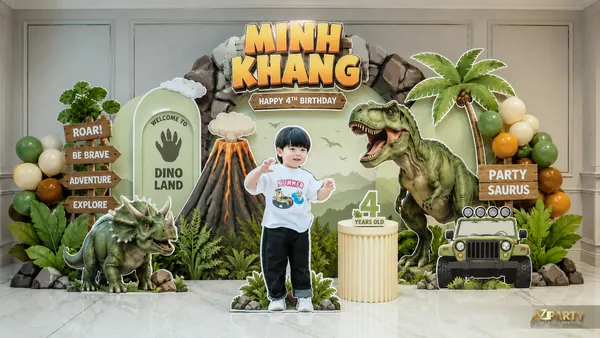 10 mẫu trang trí sinh nhật bé trai 4 tuổi vui nhộn