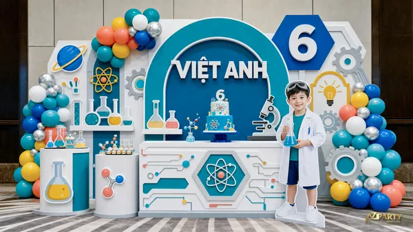 20 mẫu trang trí sinh nhật bé trai 6 tuổi cá tính, dễ lên hình