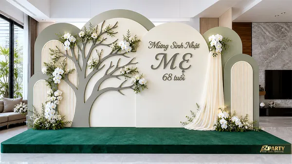 15 mẫu trang trí sinh nhật cho người lớn tuổi ấm cúng, tinh tế