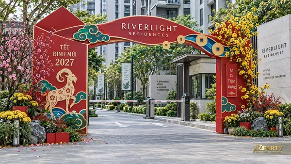 38 ý tưởng trang trí Tết chung cư, khu đô thị rộn ràng mà gần gũi