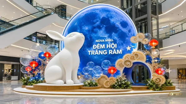 15 mẫu trang trí Trung Thu tại trung tâm thương mại