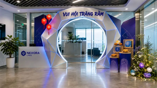 15 mẫu trang trí Trung Thu văn phòng và công ty