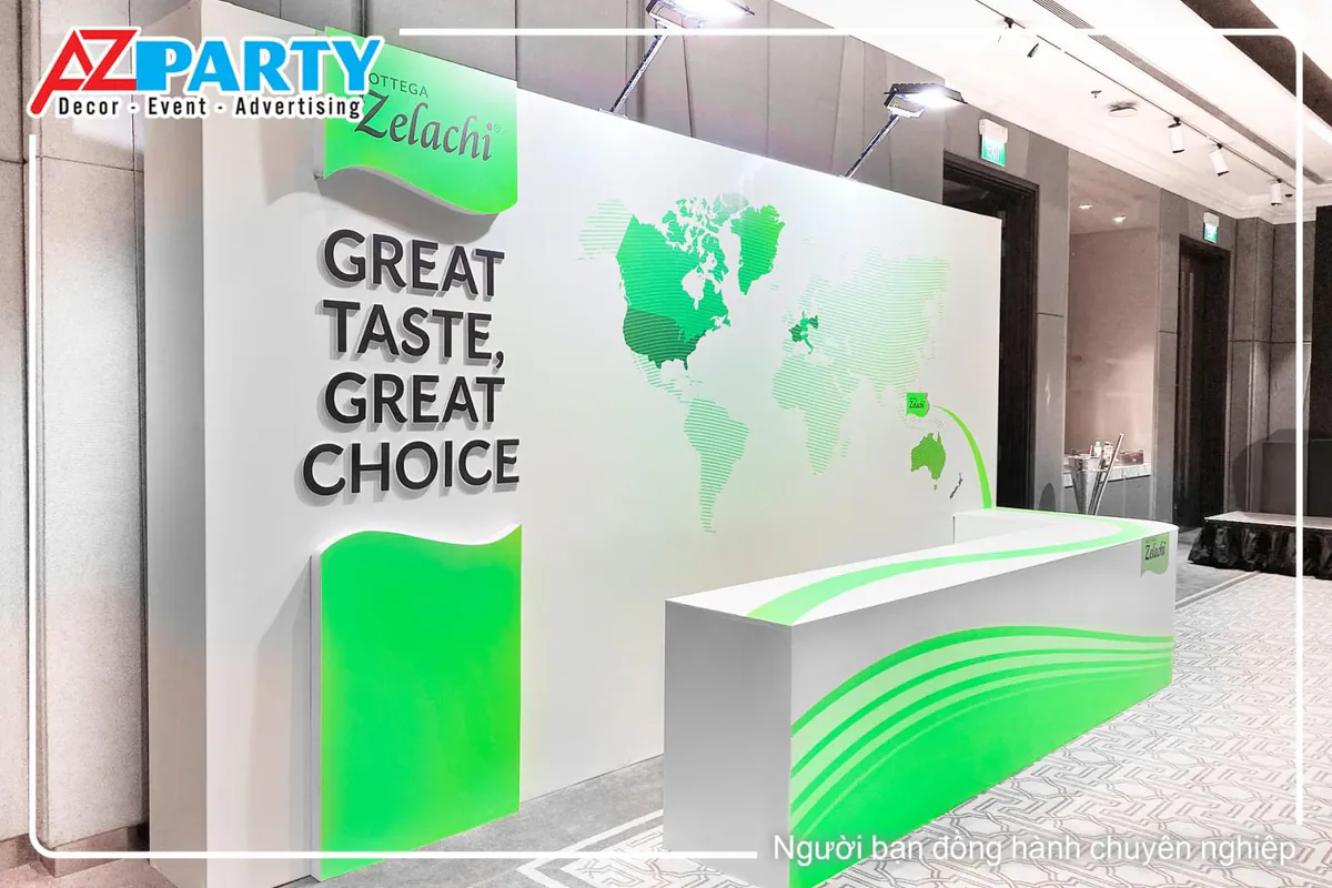 Booth trưng bày sản phẩm của Zelachi tại sự kiện