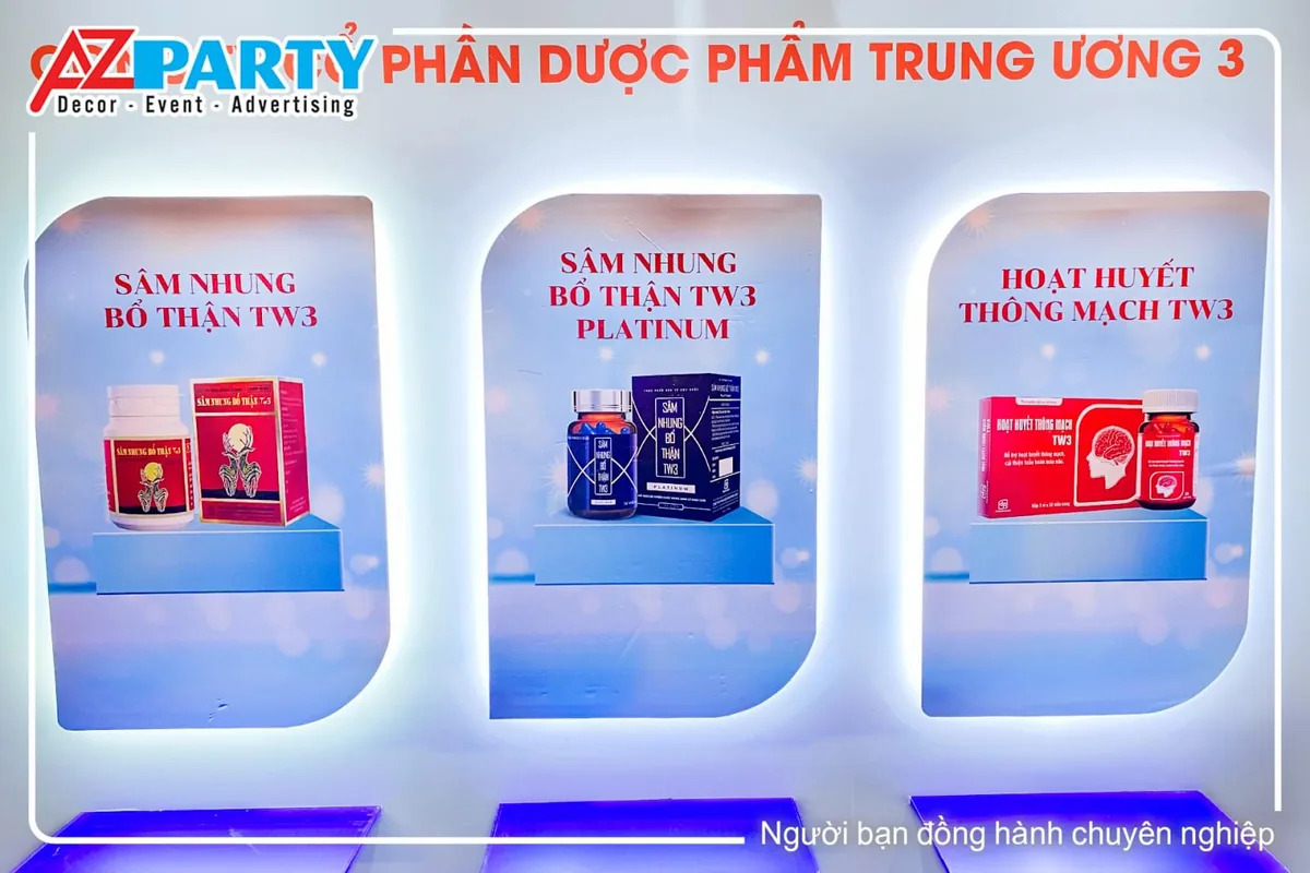 Banner trưng bày sản phẩm của Foripharm