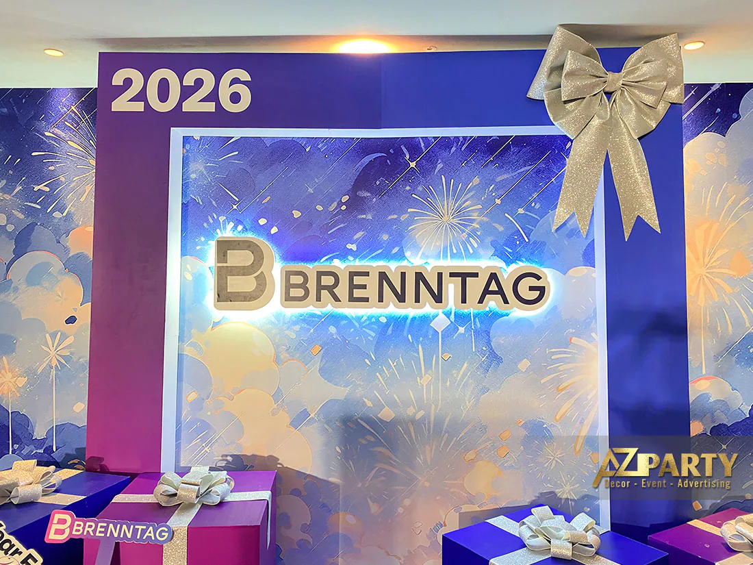 cận cảnh vách chính tại booth YEP 2026 của Brenntag