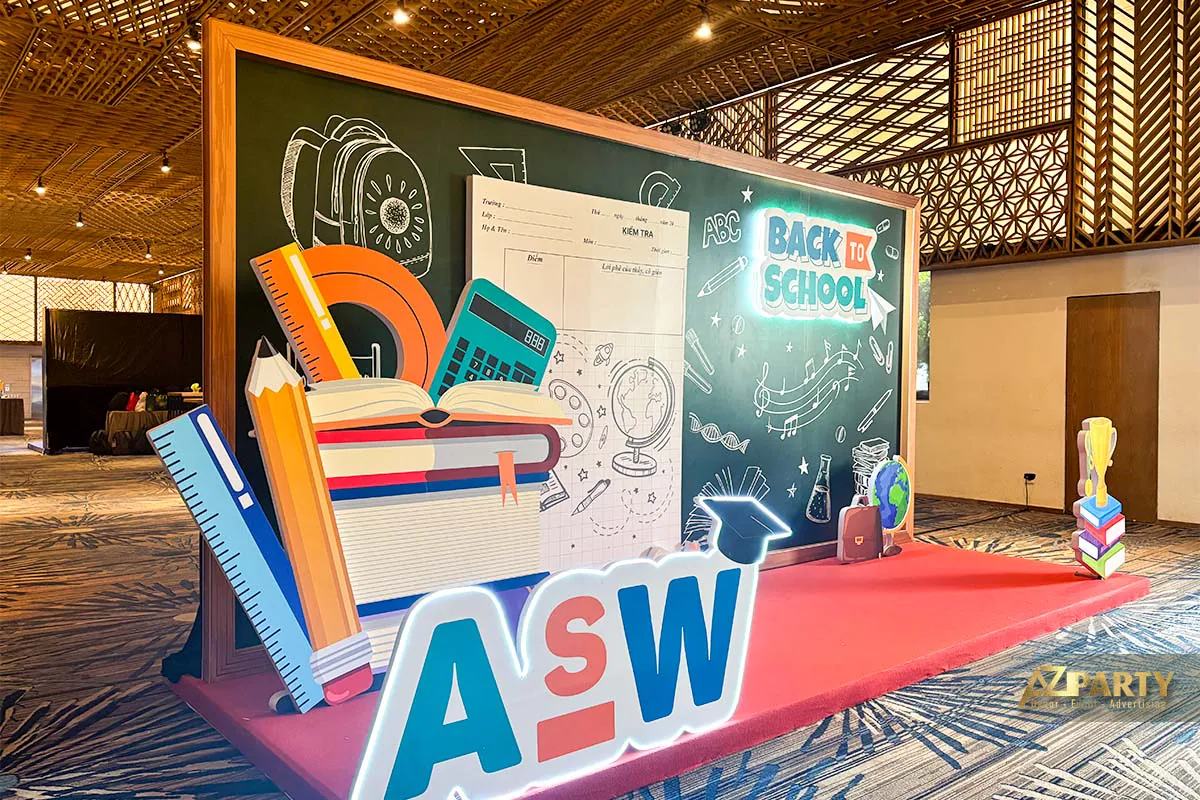 Góc chụp bên trái của booth YEP 2025 ASW