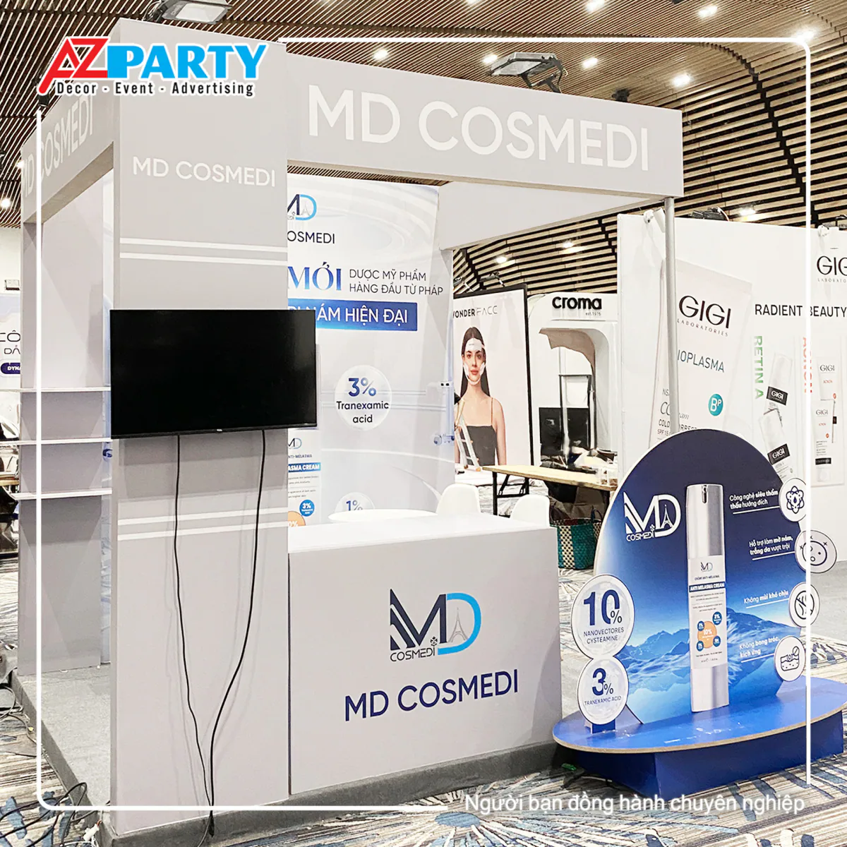 Góc chụp bên phải của booth