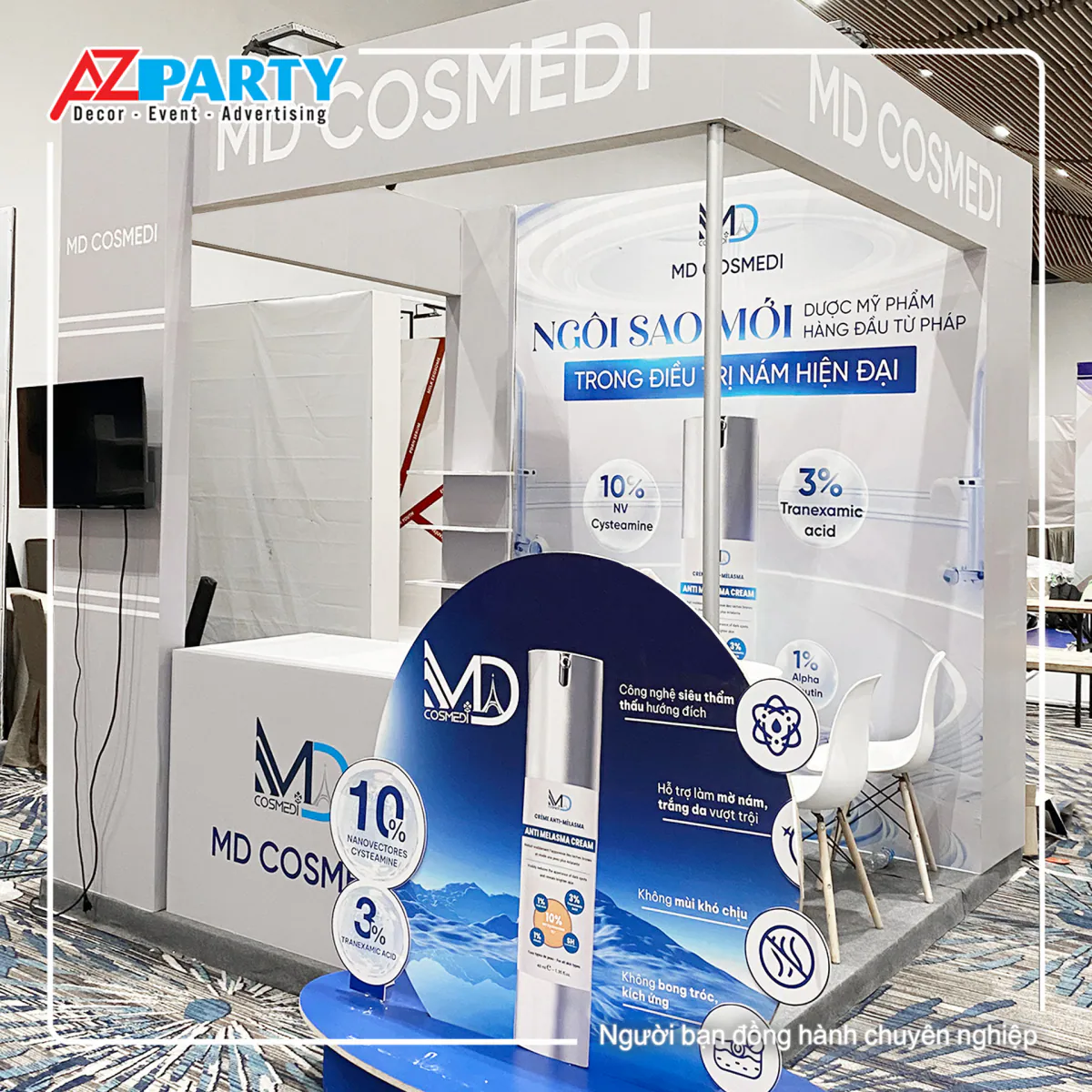 Góc chup bên trái của booth