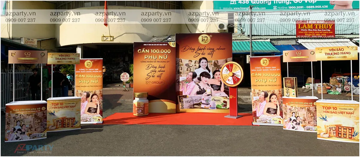 toàn cảnh booth acitvation của D7 Group
