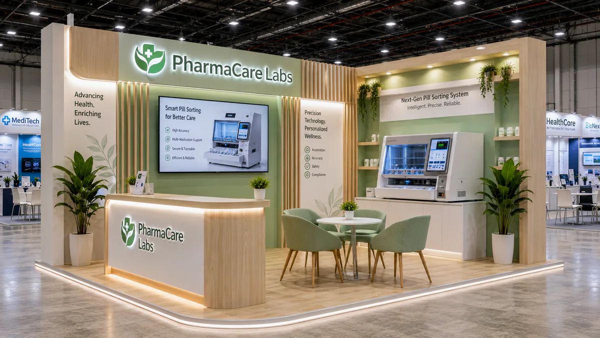 Gian hàng triển lãm Vietnam Pharma