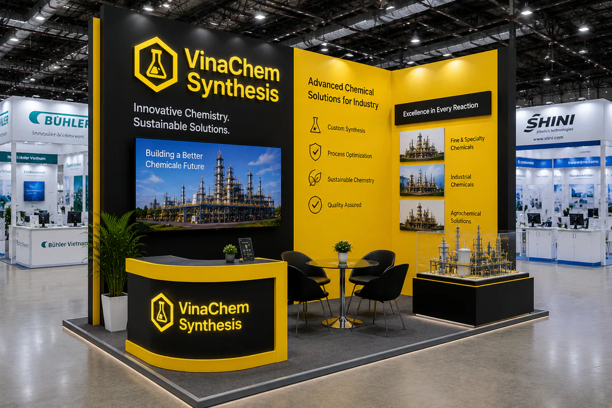 Gian hàng triển lãm Vinachem Expo