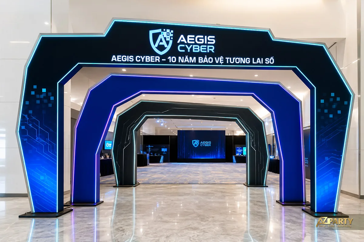 Lối vào 10 năm Aegis Cyber gồm nhiều lớp cổng công nghệ nối tiếp