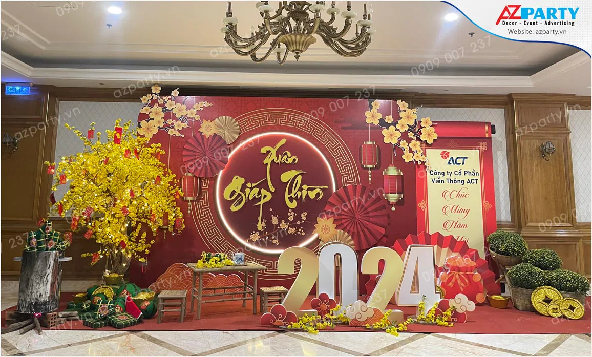 trang trí tết công ty act