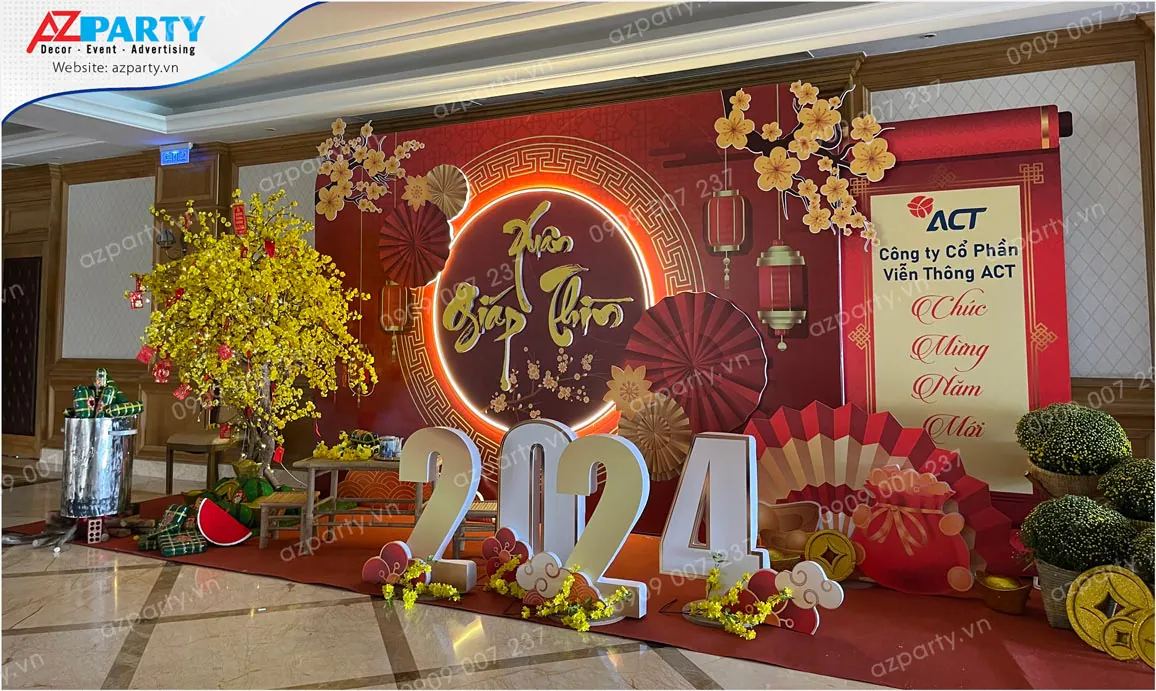 trang trí tết công ty act