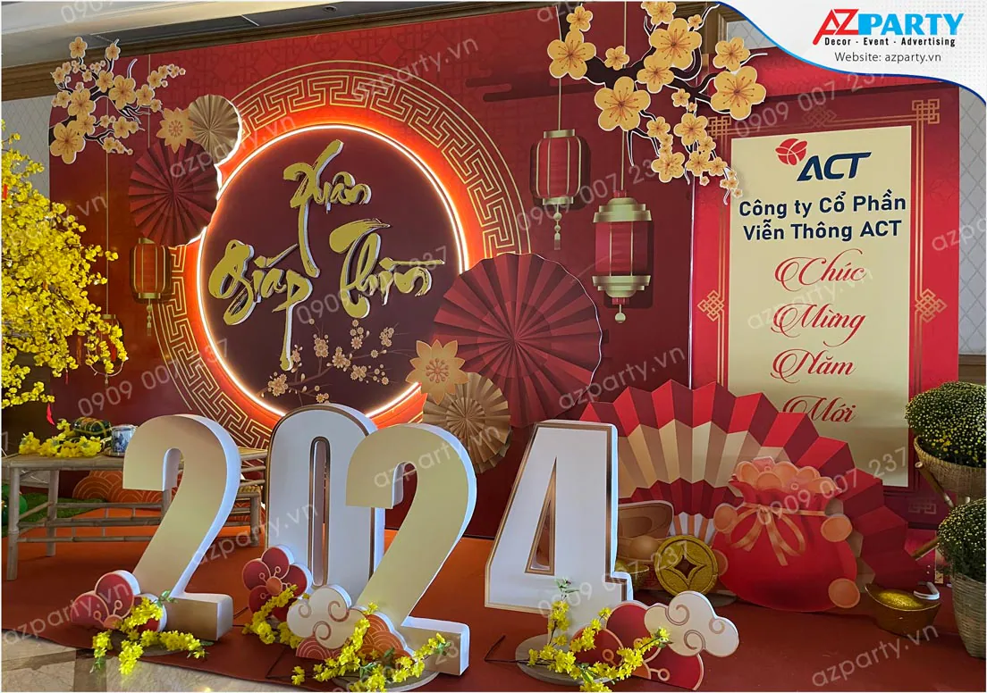 trang trí tết công ty act