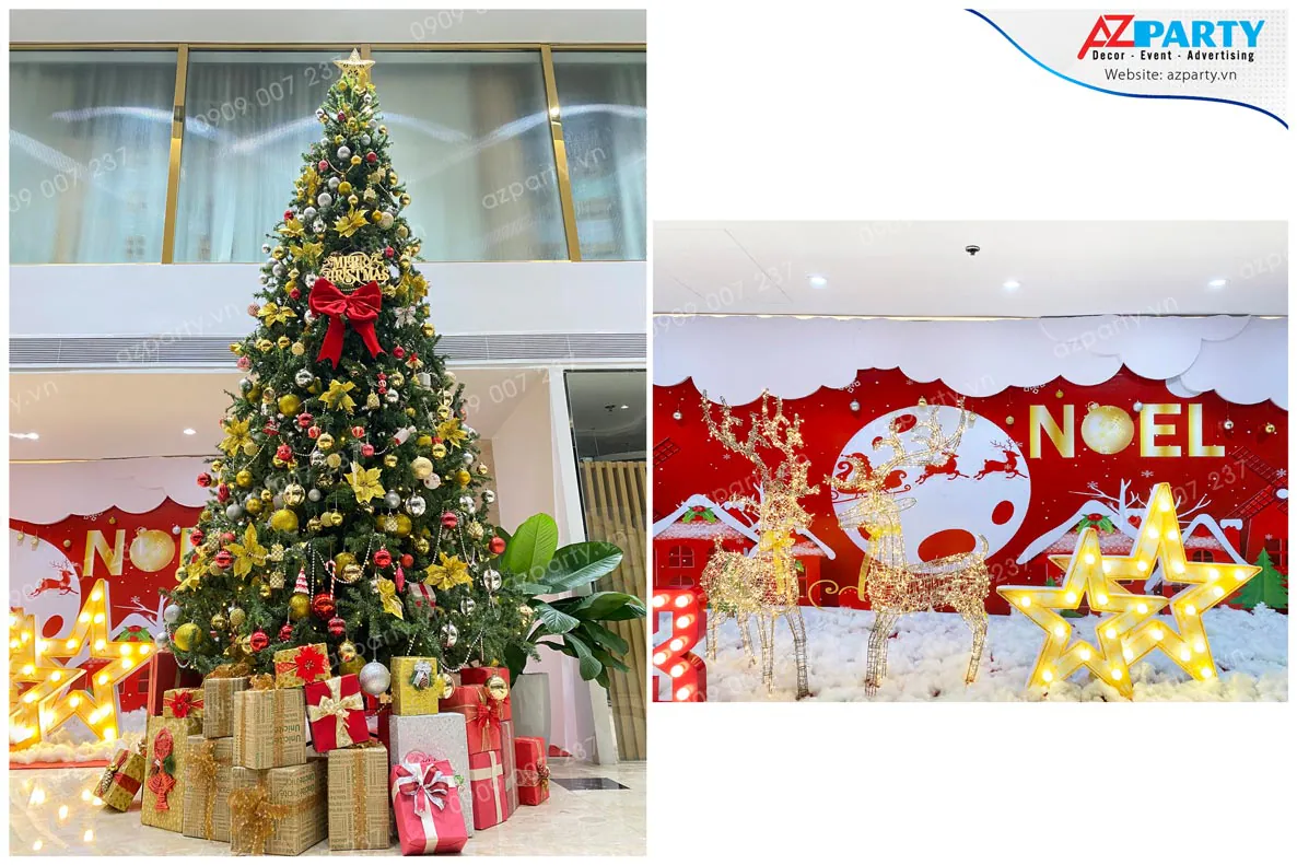 trang trí tiểu cảnh noel
