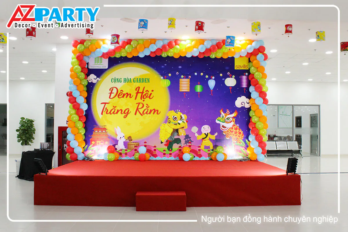 Sân khấu chính sự kiện trung thu 