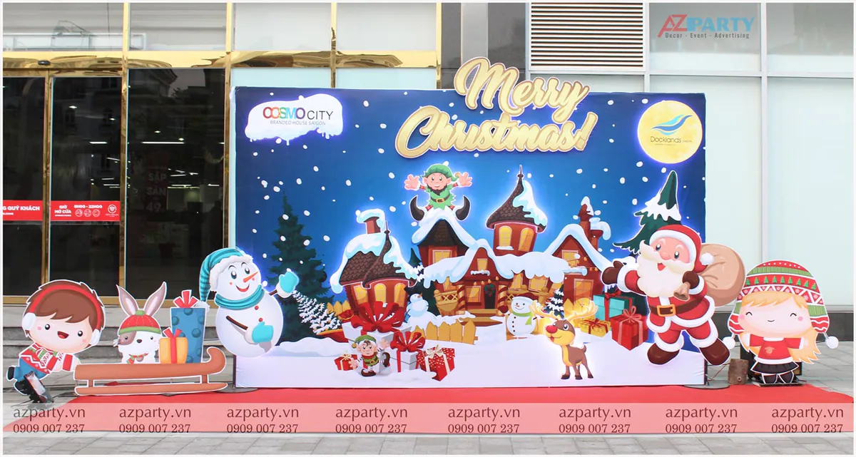 trang trí noel chung cư