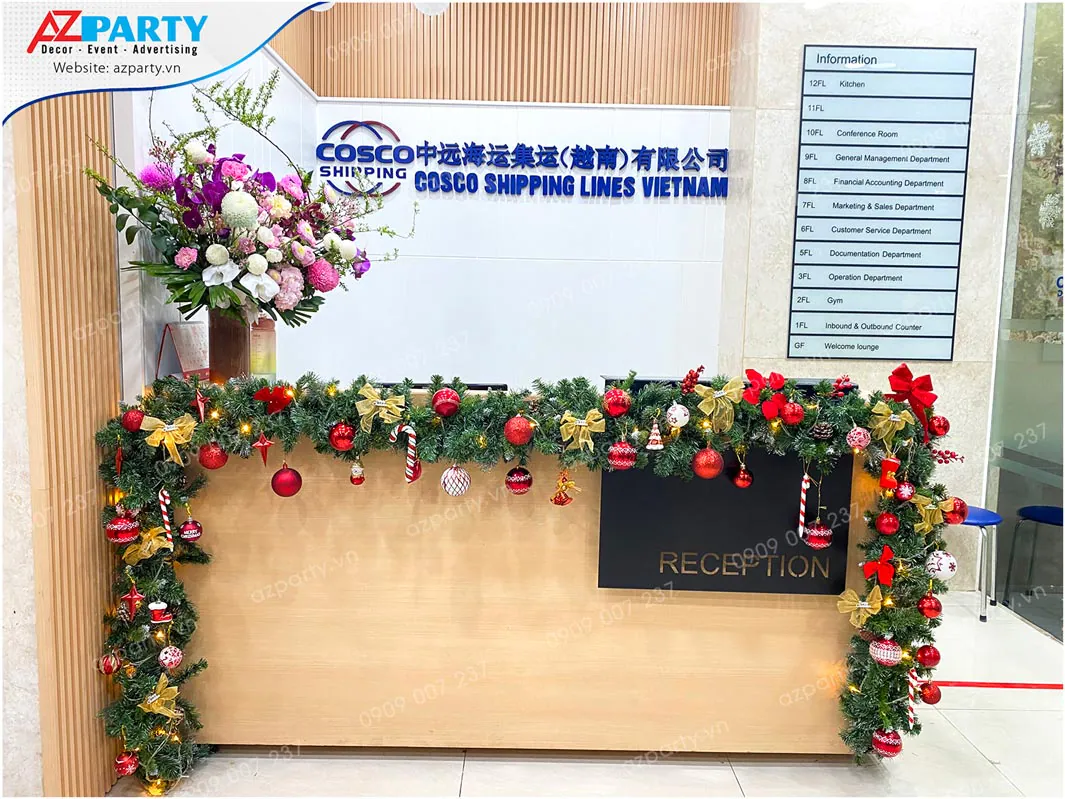 trang trí noel công ty