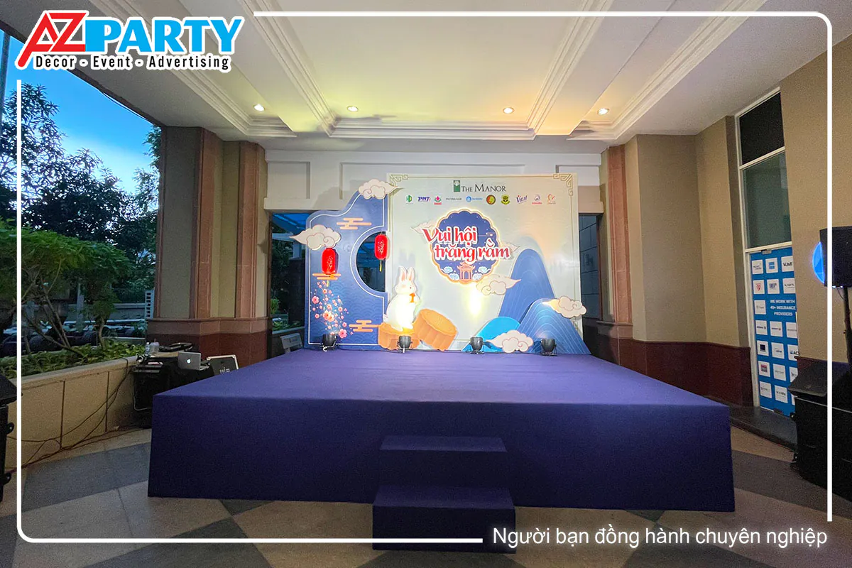 sân khấu chương trình trung thu Công Ty The Manor