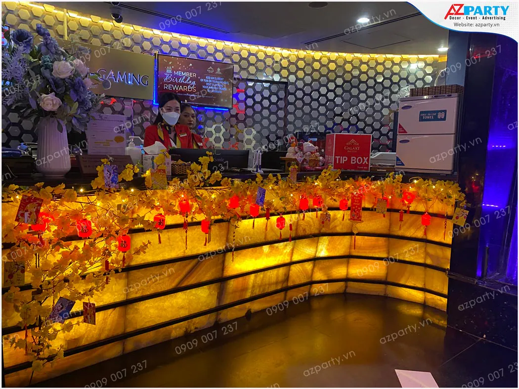 tiểu cảnh trang trí tết