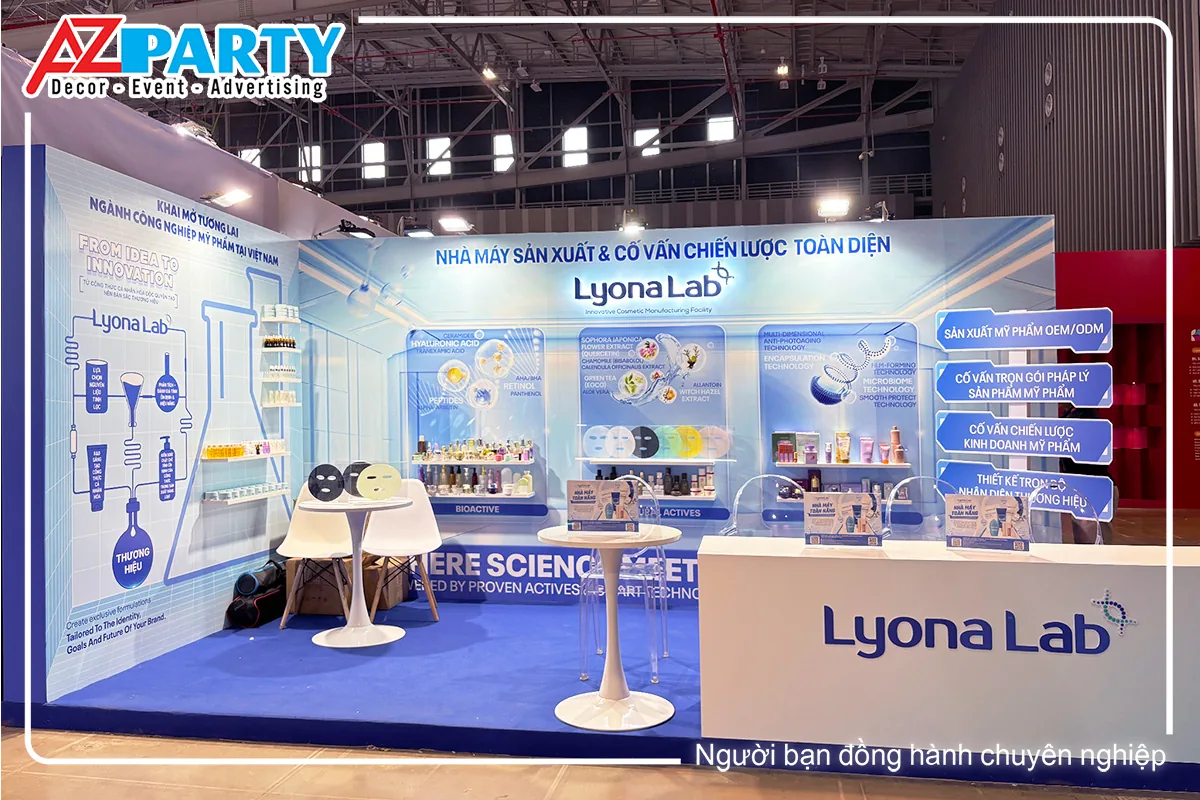 Ảnh chính diện của gian hàng Lyona Lab 
